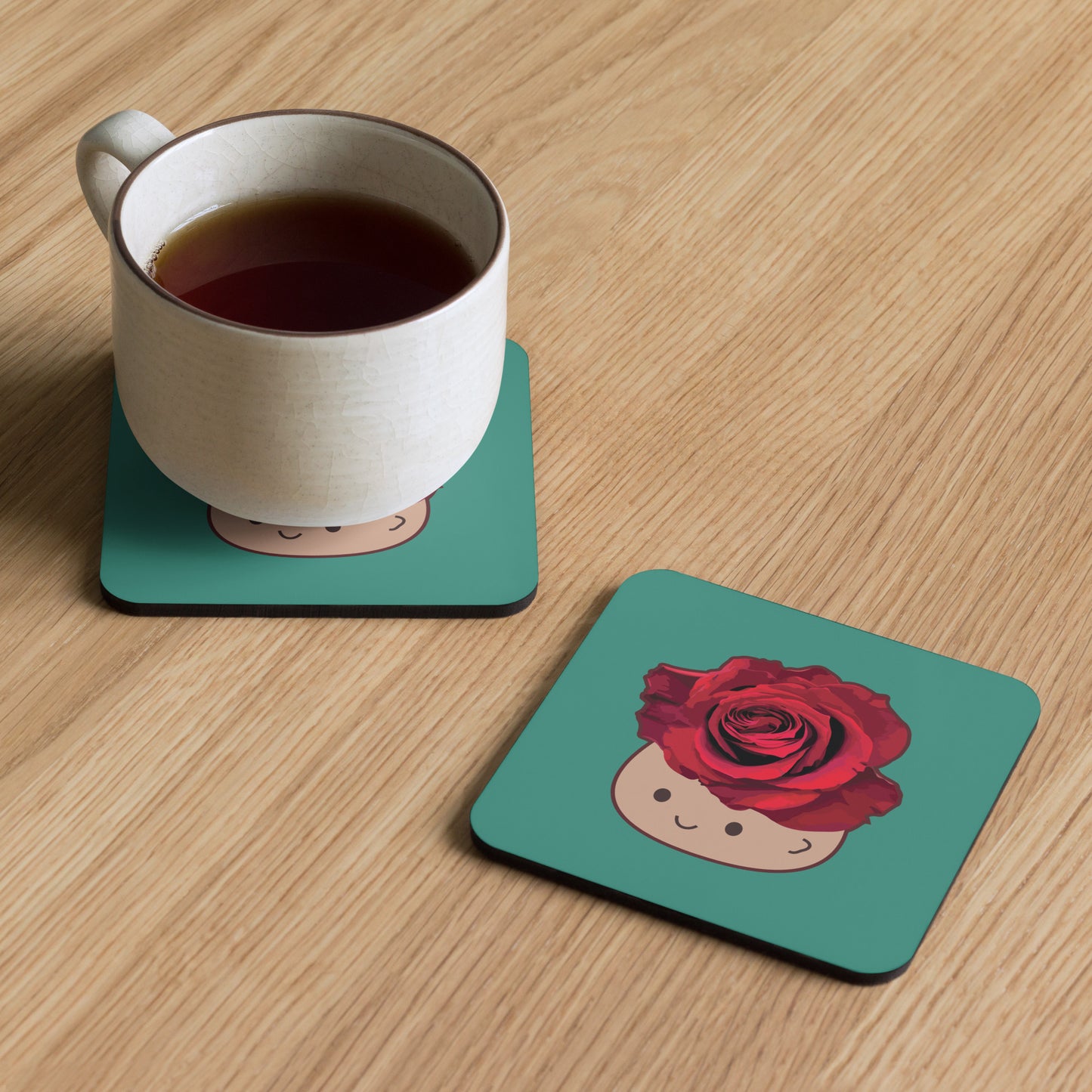 Whimsy Rosy Coaster